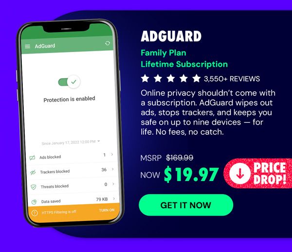 AdGuard Family Plan: Lifetime Subscription
