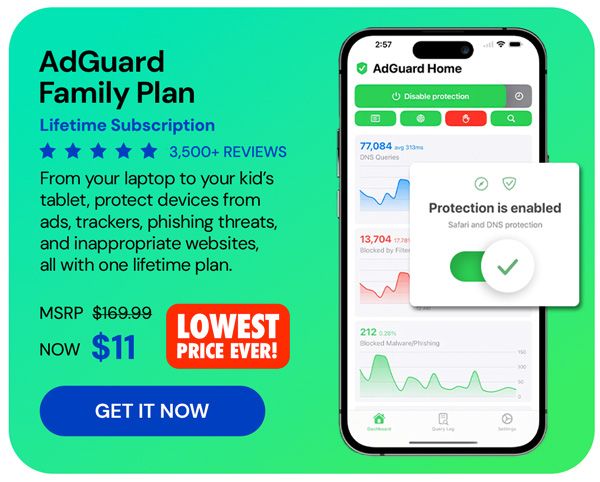 AdGuard Family Plan: Lifetime Subscription