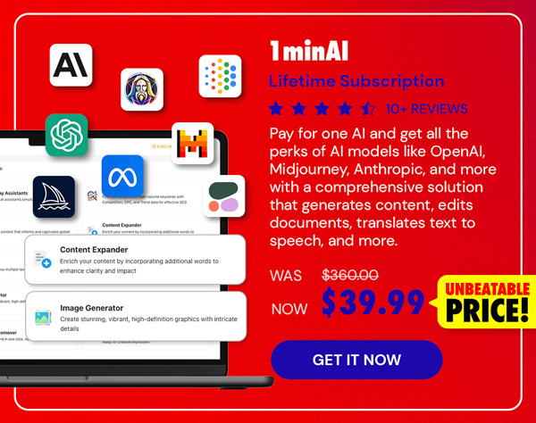 1minAI: Lifetime Subscription