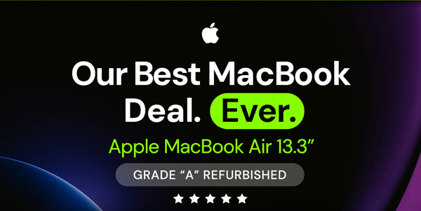 Apple MacBook Air 13.3" (2017) 1.8GHz i5 Core 8GB RAM 128GB - Silver (Refurbished)