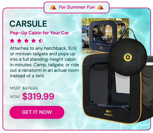 CARSULE - A Pop-Up Cabin for Your Car