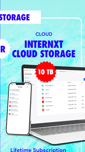 Internxt Cloud Storage Lifetime Subscription: 10TB Plan