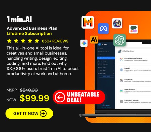 1minAI Advanced Business Plan Lifetime Subscription