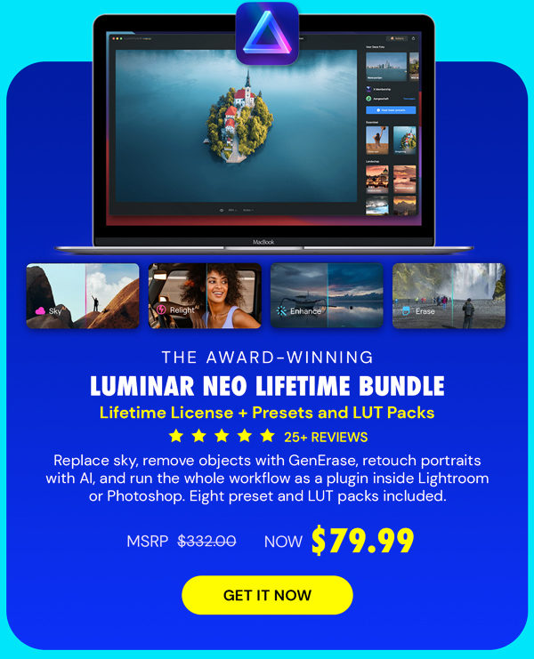 The Award-Winning Luminar Neo Lifetime Bundle (Refresh)
