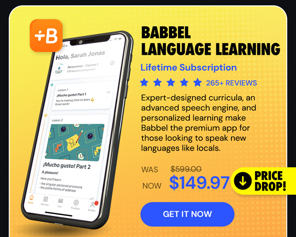 Babbel Language Learning: Lifetime Subscription (All Languages)