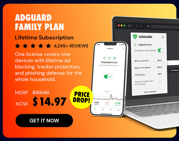 AdGuard Family Plan: Lifetime Subscription