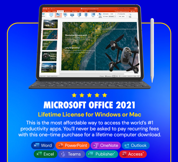 Microsoft Office 2021 for Windows or Mac: Lifetime License