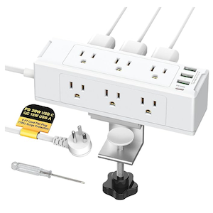 Desk Clamp Power Strip