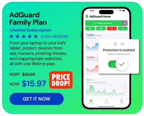 AdGuard Family Plan: Lifetime Subscription