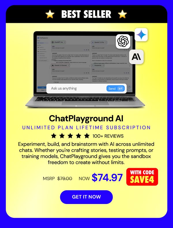 ChatPlayground AI: Lifetime Subscription (Unlimited Plan)