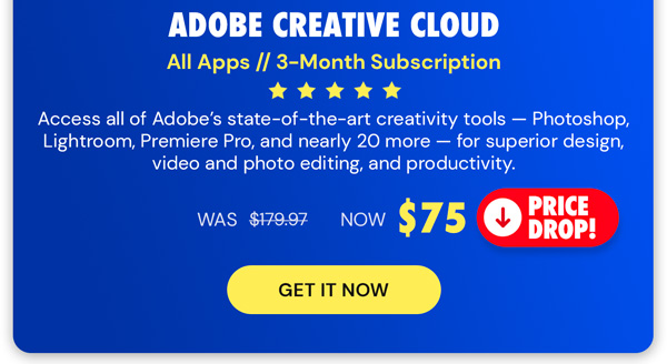 Adobe Creative Cloud - All Apps: 3-Month Subscription