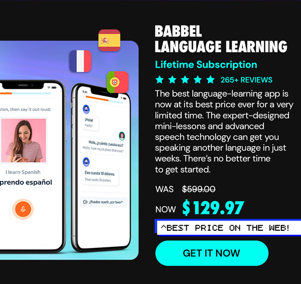 Babbel Language Learning: Lifetime Subscription (All Languages)