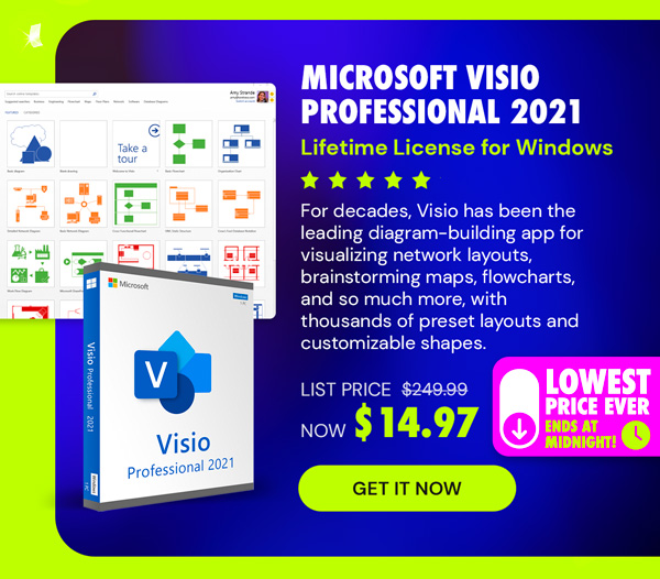 Microsoft Visio 2021 Professional: Lifetime License for Windows