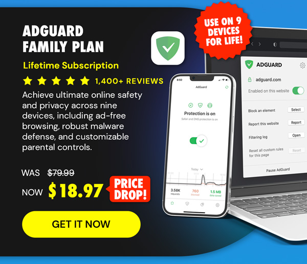 AdGuard Family Plan: Lifetime Subscription