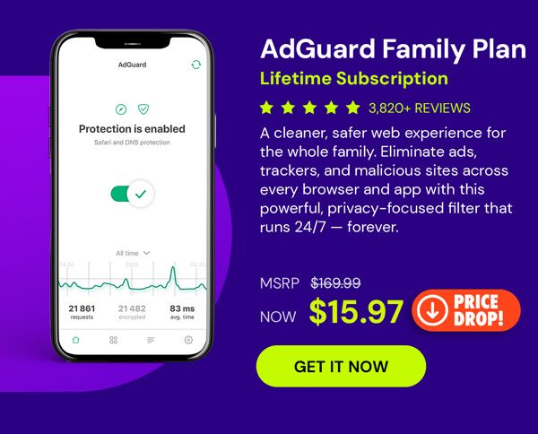 AdGuard Family Plan: Lifetime Subscription