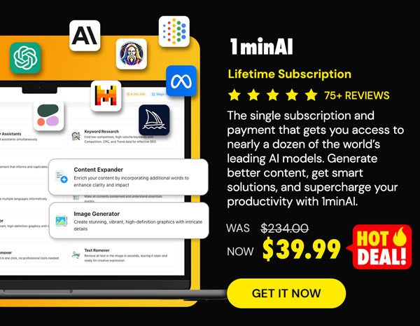 1minAI: Lifetime Subscription