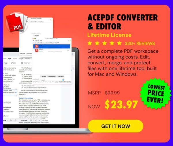 AcePDF Converter & Editor: Lifetime License