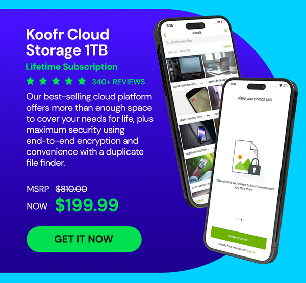 Koofr Cloud Storage: Lifetime Subscription (1TB)