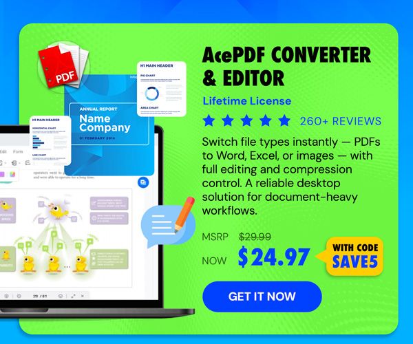 AcePDF Converter & Editor: Lifetime License