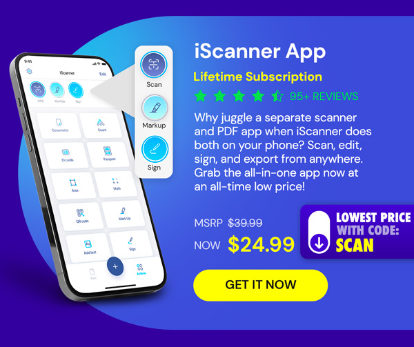 iScanner App: Lifetime Subscription