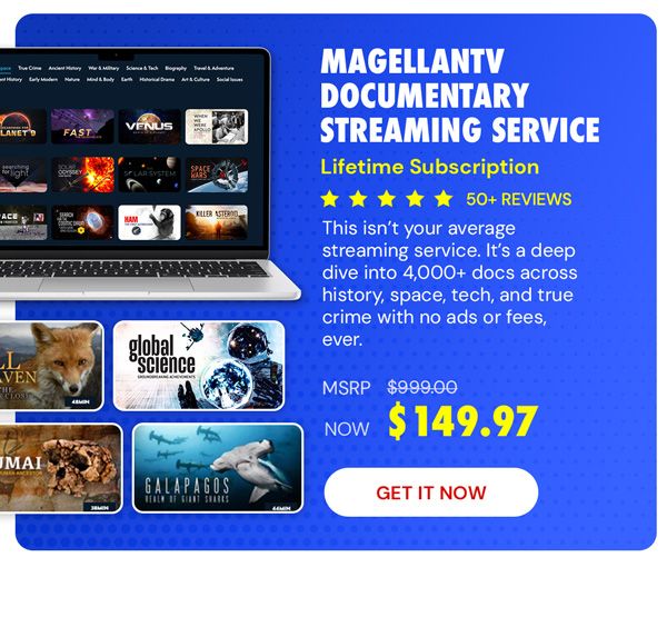MagellanTV Documentary Streaming Service: Lifetime Subscription