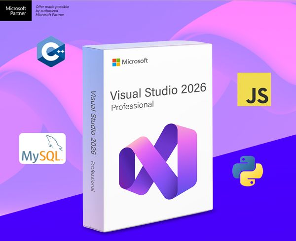 Microsoft Visual Studio Professional 2026 + The Premium Learn to Code Certification Bundle