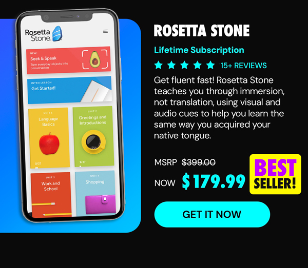 Rosetta Stone: Lifetime Subscription (All Languages)