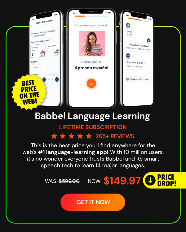 Babbel Language Learning: Lifetime Subscription (All Languages)