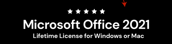Microsoft Officel 2021 for Windows or Mac: Lifetime License