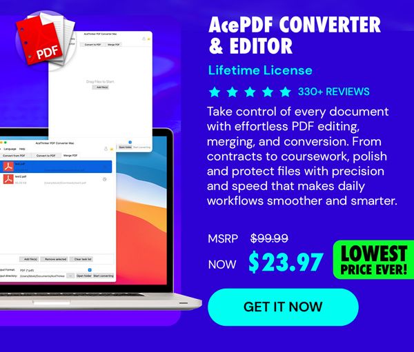 AcePDF Converter & Editor: Lifetime License
