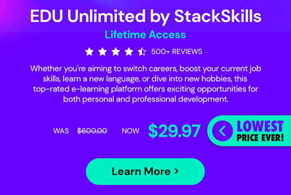 StackSkills Unlimited: Lifetime Access