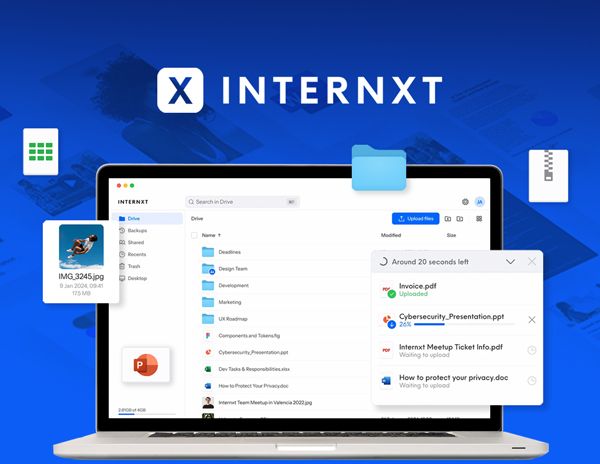 Internxt Cloud Storage: Lifetime Subscription in a Variety of Capacities