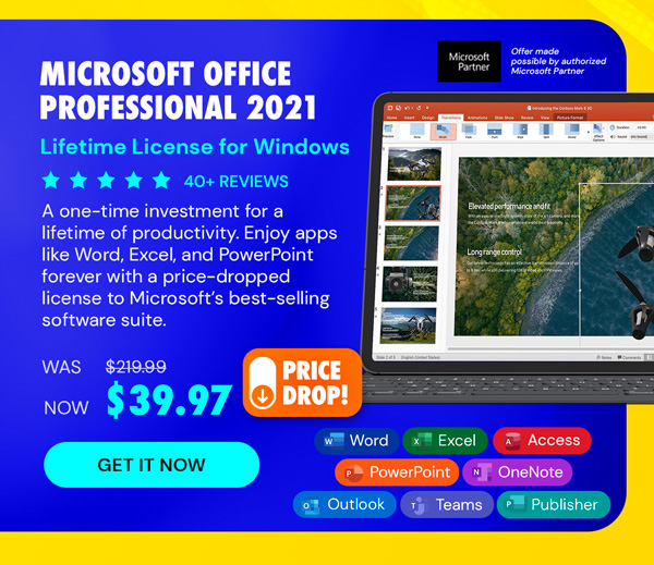 Microsoft Office Professional 2021 for Windows: Lifetime License