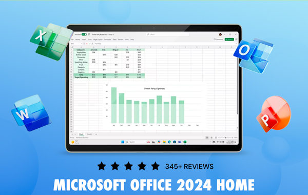 Microsoft Office 2024 Home for Mac or PC: One-Time Purchase