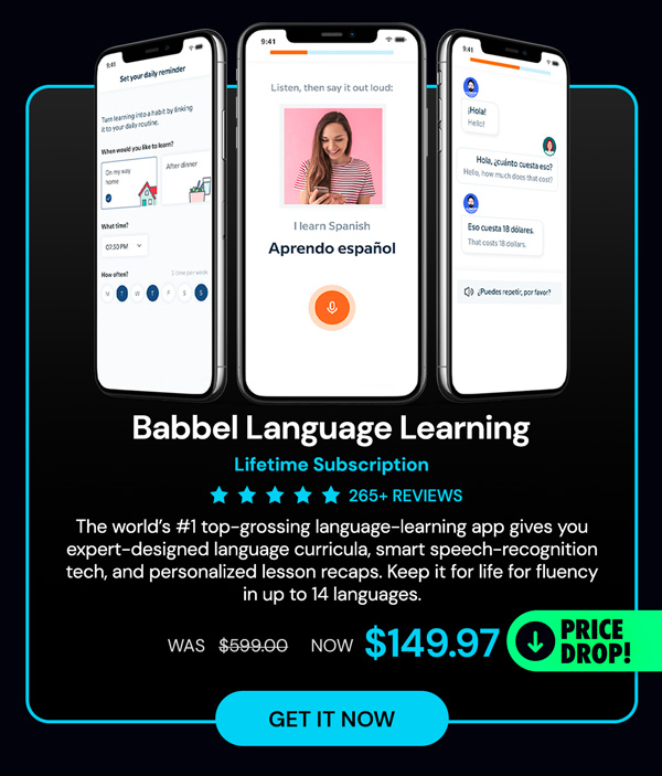 Babbel Language Learning: Lifetime Subscription (All Languages)