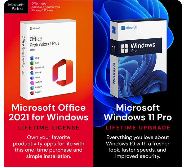 The Ultimate Microsoft Office Professional 2021 for Windows: Lifetime License + Windows 11 Pro Bundle