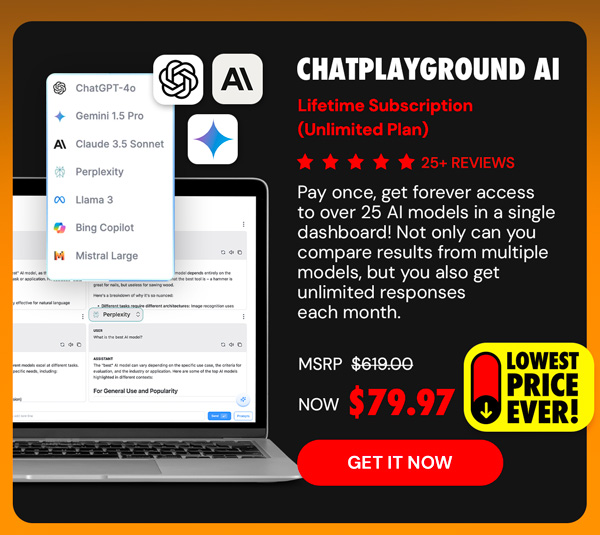 ChatPlayground AI: Lifetime Subscription (Unlimited Plan)
