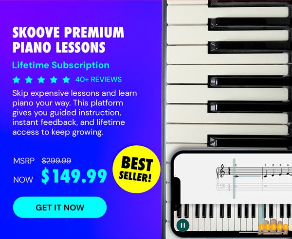 Skoove Premium Piano Lessons: Lifetime Subscription