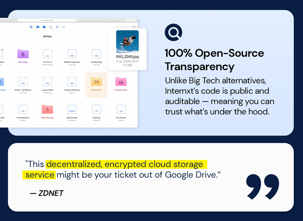 Internxt Cloud Storage Lifetime Subscription: 10TB Plan