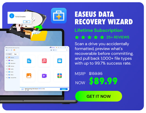 EaseUS Data Recovery Wizard: Lifetime Subscription