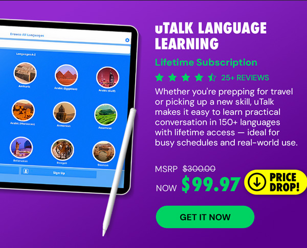 uTalk Language Learning: Lifetime Subscription (150+ Languages)
