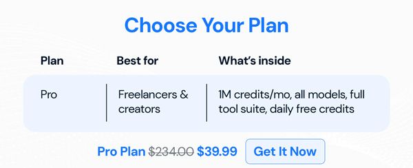 1minAI Pro Plan Lifetime Subscription