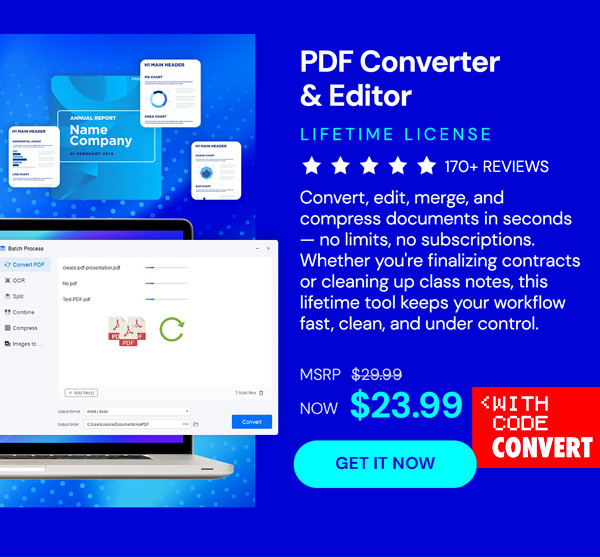PDF Converter & Editor: Lifetime License