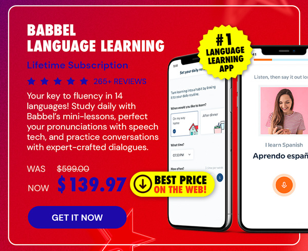 Babbel Language Learning: Lifetime Subscription (All Languages)