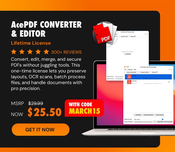 AcePDF Converter & Editor: Lifetime License