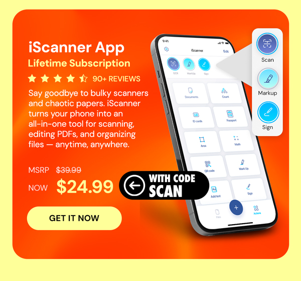 iScanner App: Lifetime Subscription