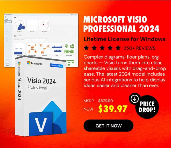 Microsoft Visio Professional 2024: Lifetime License for Windows