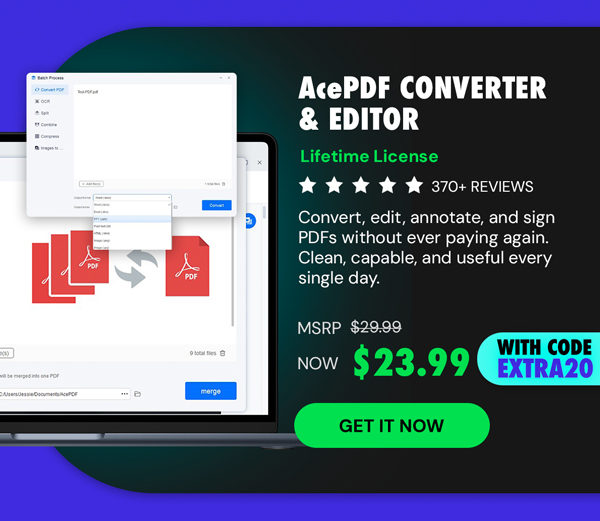 AcePDF Converter & Editor: Lifetime License