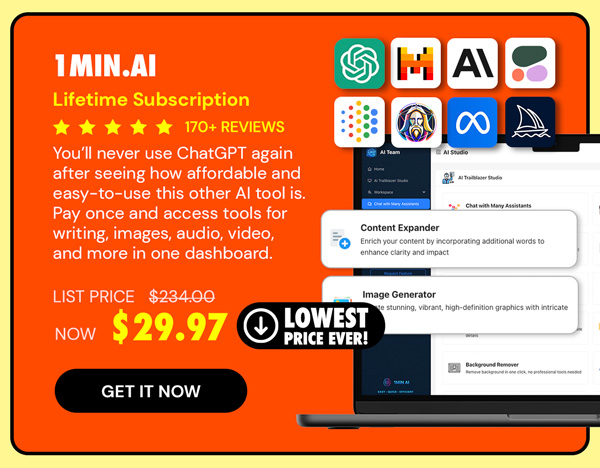 1minAI: Lifetime Subscription