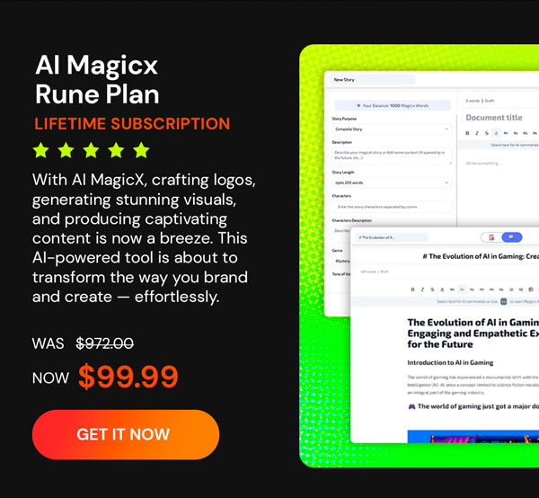 AI Magicx Rune Plan Lifetime Subscription